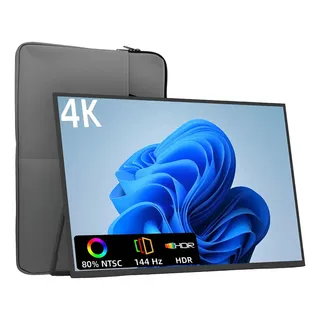 Monitor Gamer Portátil Bettdow De 19 Polegadas 4k 144hz Preto 127/220v