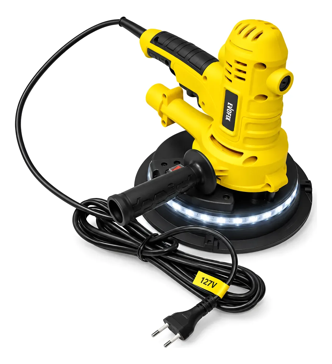 Lixadeira Elétrica Parede Teto 750w 127v Ou 220v Com Led 220v Amarelo 60hz