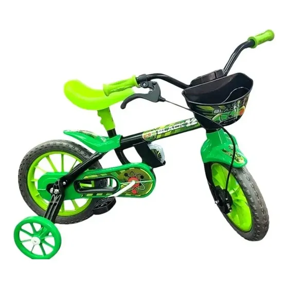 Bicicleta para meninos e meninas Nathor Rodado 12 Tts Tutti Green 12