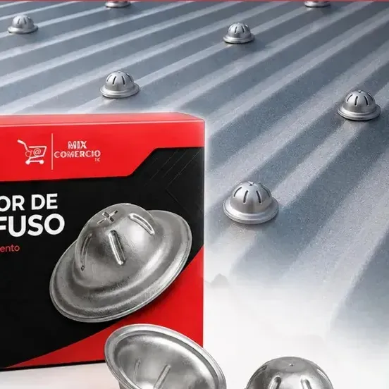 Kit Protetor de Cabeça de Parafuso para Telhado, 500 Unidades, em Aluzinco, Anti Ferrugem e Vedação
