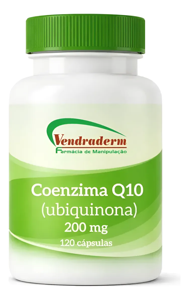 Coenzima Q10 200mg 120 Cápsulas - Vendraderm Sem Sabor Sem Sabor