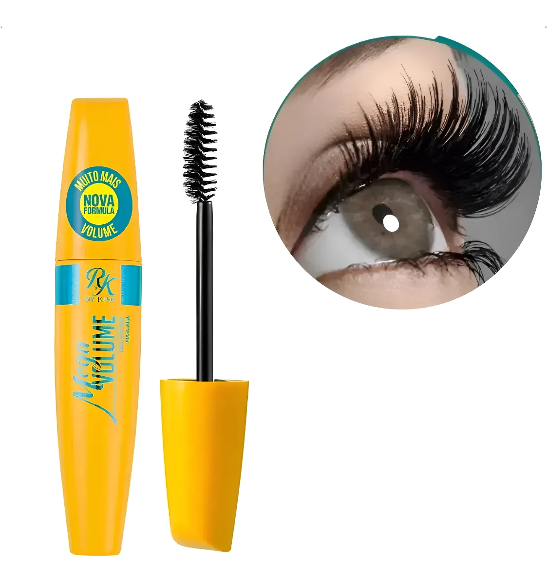 Rímel Máscara Mega Volume Cilios Ruby Kisses A Prova D'agua