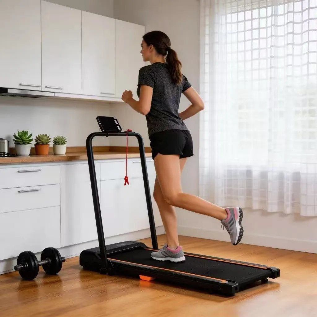 Esteira Ergométrica Elétrica Dobrável Residencial Cardio Preto 110v