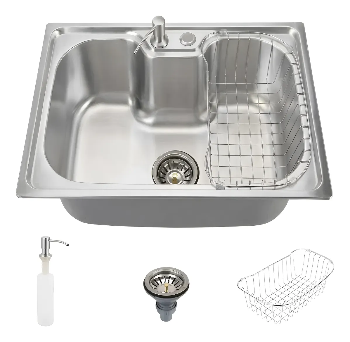 Cuba Gourmet Aço Inox 60x42 Cozinha Escovada Estilo Morgana