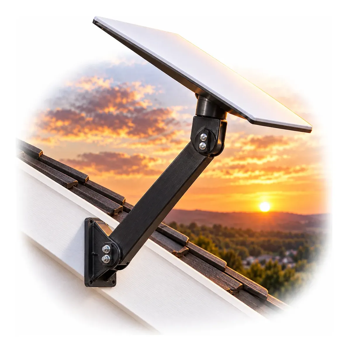 Suporte Starlink V5 Mini Ajustável Pet Reforçado 4 Pontos Com Dupla Articulação