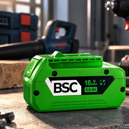Bateria 18V 5Ah Compatível Bosch Pro Li-Ion BSC Recarregável