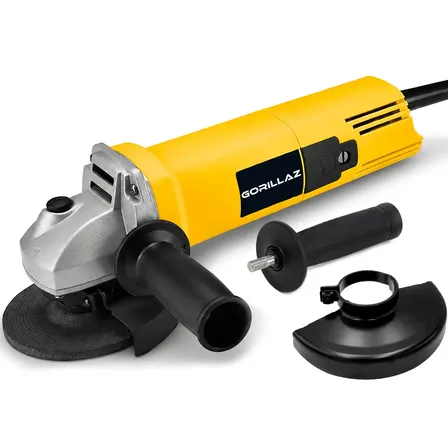 Esmerilhadeira Lixadeira Angular Profissional 850w 115mm 4.1/2 11000rpm Gea850 Gorillaz Amarelo 220v 50/60hz