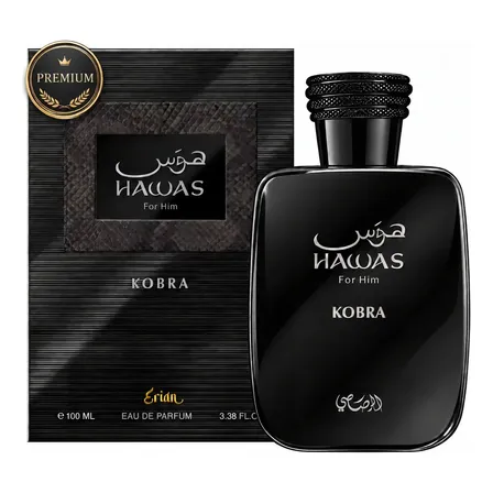 Perfume Hawas Kobra Rasasi EDP 100ml Arabe Erian