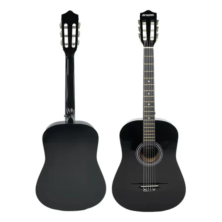 Violão Acústico Sonn Sng-38c-bk/nt Cordas Nylon Estudante Preto Destro