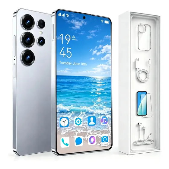 Celular 5G Android 15 16 Gb Ram + 512 Gb Rom 6,78 Polegadas, Dois Cartões Sim, Dois Cartões Sim, Bateria 5000 Mah, 32MP Camera, Ip68 Titanium silverblue