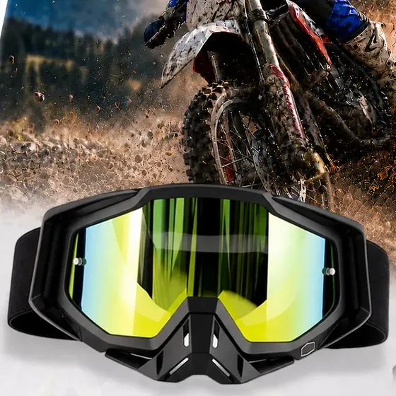 Kit Óculos de Motocross com 4 Lentes para Trilha e Enduro