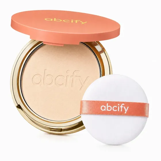 Abcify Pó Compacto Matte Controle de Oleosidade Cobertura Média Longa Duração 01 Marfim Clássico