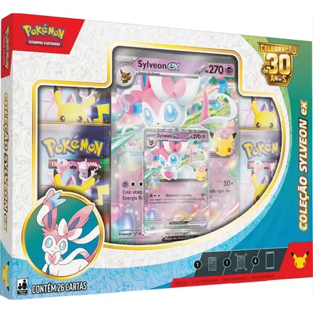 Jogo De Cartas Colecionáveis Copag Sylveon Ex