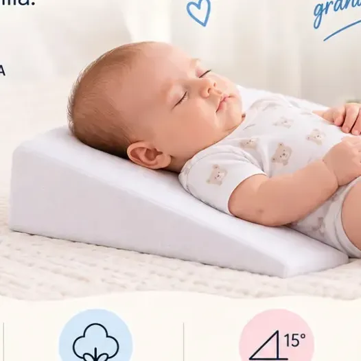 Travesseiro Anti Refluxo Berço Bebê Rampa Cama Grávida Tamanho G BusinessEcom