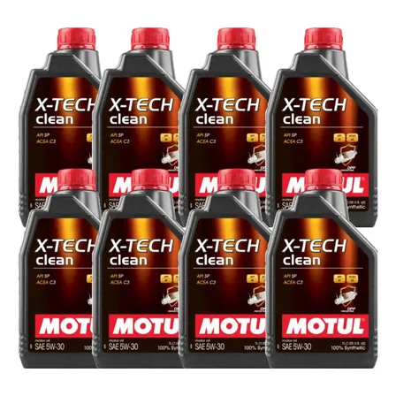 Kit 8 Litros Óleo Motor De Carro Motul X-tech Clean 5w-30