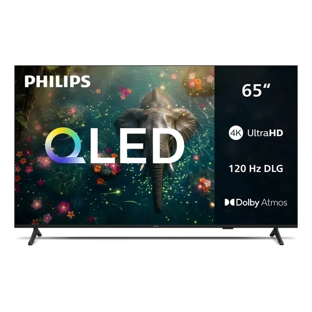 Smart TV Philips 65 polegadas QLED 4K UHD Wi-Fi Bluetooth 120 Hz DLG HDR10+ 65PQG7811/78