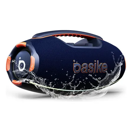 Caixa De Som Bluetooth Basike Ba-RAD457B 250W TWS 25000mAh LED Controle De Graves Azul