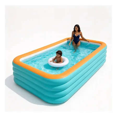 Piscina Inflável 3m 4 Camadas 3000l Bomba Ar Familiar Grande
