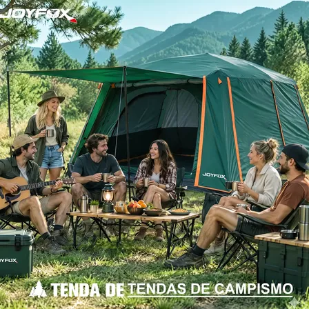 Barraca Familiar Joyfox para 8 Pessoas, Dupla Camada e Impermeável 4000mm