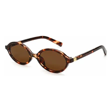 Óculos De Sol Feminino Retrô Blogueira Vintage Oval Verão