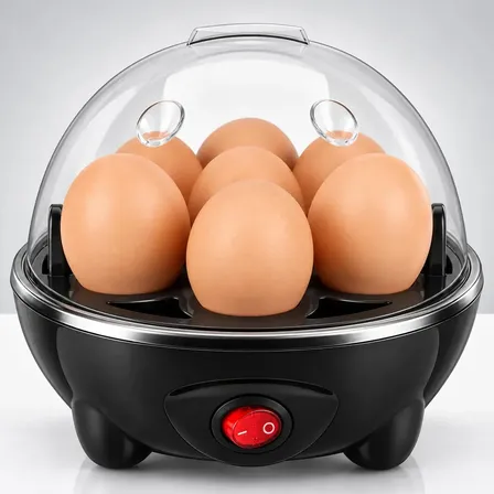 Cozedor de Ovos Eletrico Aparelho de cozimento a vapor EPS-1258 Epsilon Portátil Panela a Vapor Elétrica Cor Preto