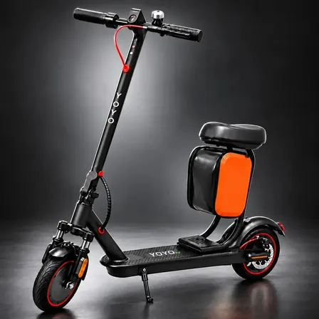 Patinete Elétrico Yoyo EV V01 Plus 500W, Dobrável com Banco e Autonomia de 30km