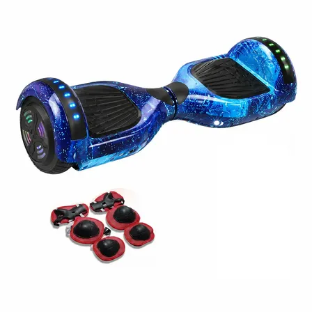 Hoverboard Skate Elétrico 6.5 Polegadas Com Led E Bluetooth Céu Azul Estrelado