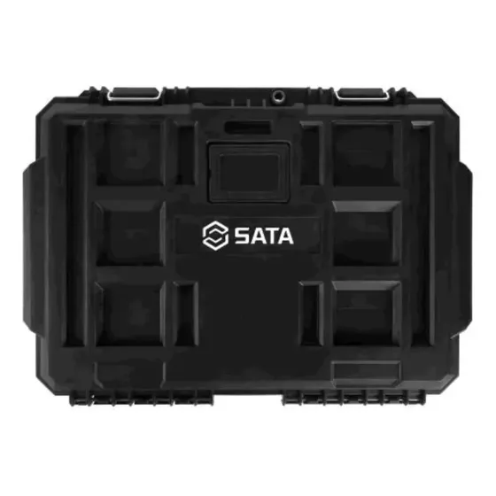 Capacidade da caixa de ferramentas empilhada 34 Kg Sata St95320 Preto