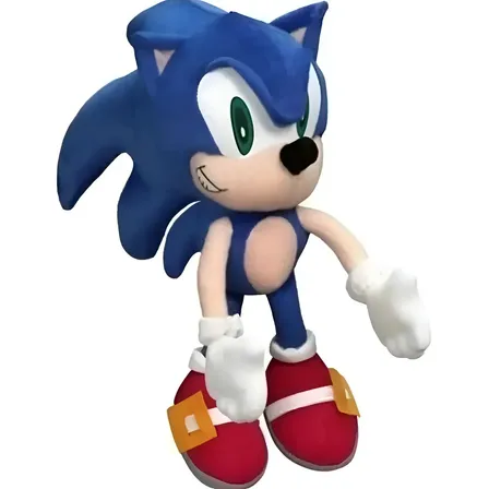 Boneco Pelúcia Sonic 50cm Grande Envio Imediato Infantil Top Azul