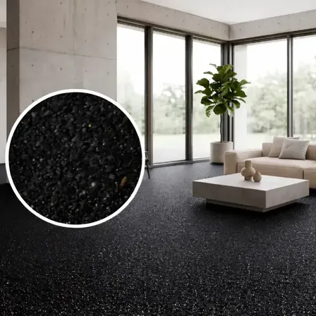 Piso Fulget Pedras Naturais 20kg Área Interna E Externa Black