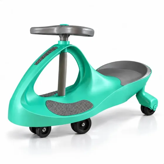 Carrinho Rolimã Infantil Volante Gira 360° Com Rodas - Verde