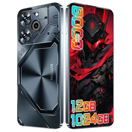 Celular Pava6 Pro 12GB+1024GB Smartphone 5G Android 16 Dimensity 9200 Tela 6,82 3840x2160 Bateria 8000mAh Câmera 108MP Traseira + 32MP Frontal Octa Core NFC Dual SIM GPS Preto