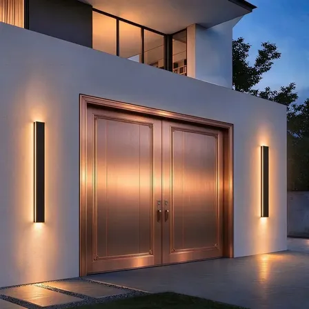 Luminária Arandela Led Para Parede Interna E Externa 80cm Cor Preto