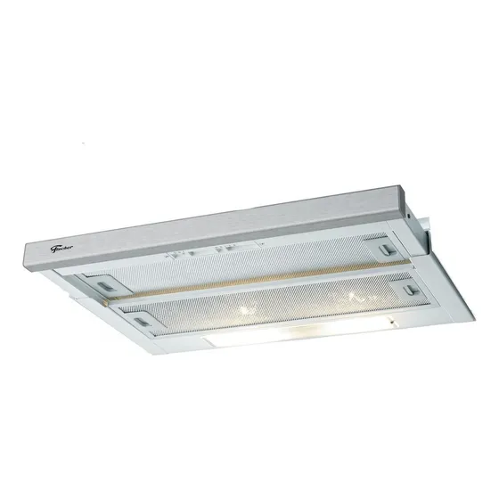 Depurador Ou Exaustor De Embutir Fischer Slim 60 Cm Frontal Inox Branco/inox 220v