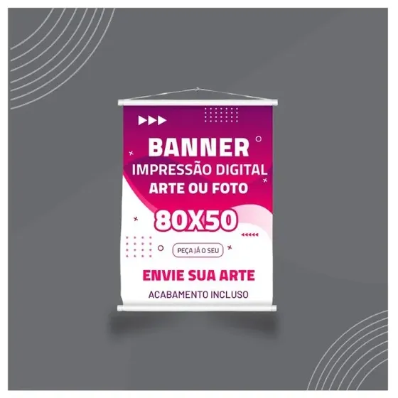 Banner Personalizado Completo Medida De 80x50