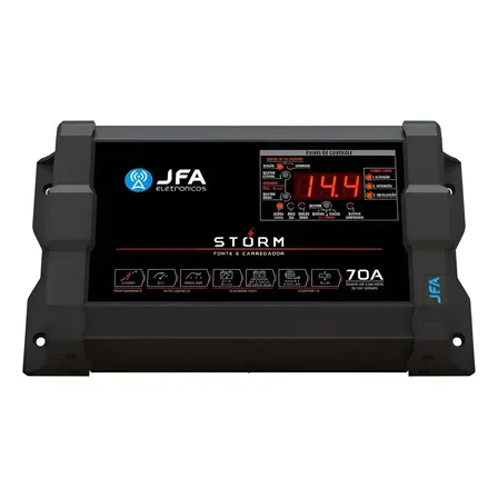 Fonte Jfa 70 Storm Bivolt Volt/amp Para Módulo Automotivo Preto