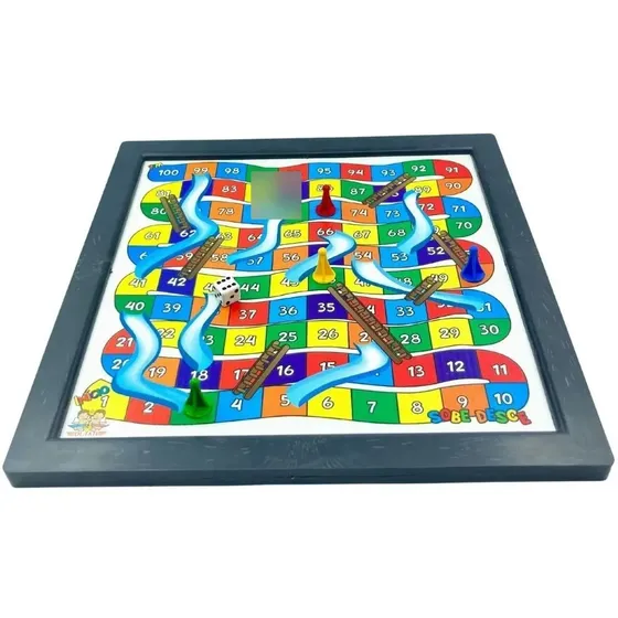 Jogo De Tabuleiro 2 Em 1 Ludo E Sobe E Desce 20und