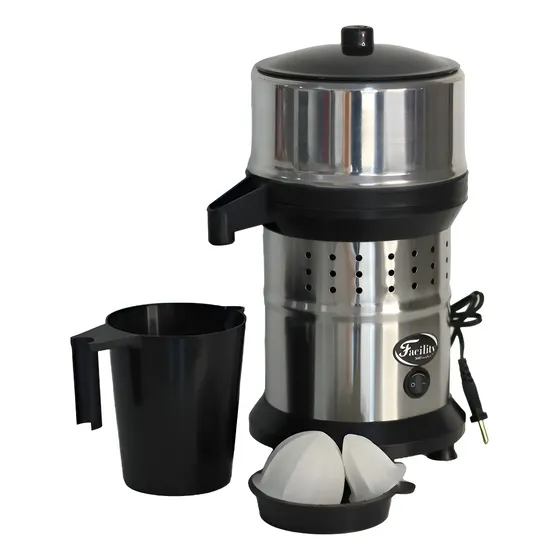 Espremedor De Fruta Industrial Limão Laranja 500w Premium Prateado 127/220v 60hz