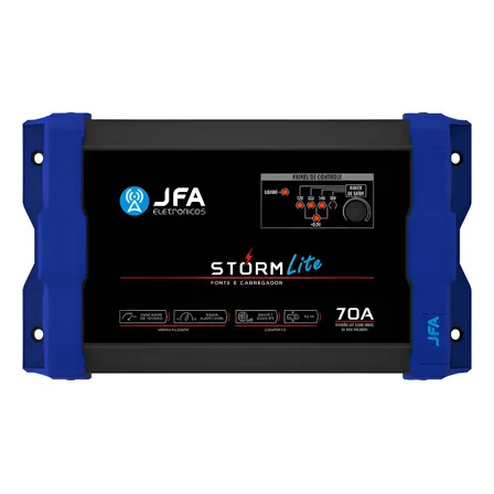 Fonte Automotiva Jfa Storm Lite 70a Bivolt Carregador Preto