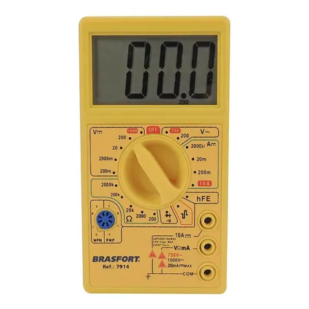 Multimetro Digital Brasfort Display Grande 7914