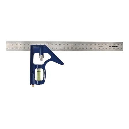 Esquadro Combinado 12 Pol (30 Cm) Brasfort - Ref.: 7902 Azul