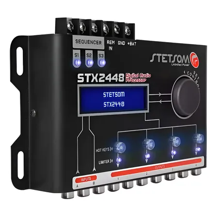 Processador Stetsom Stx 2448 Audio Digital Equalizador 12v