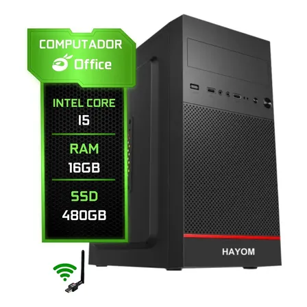 Computador Pc Cpu Core I5 16gb Memória Ram Ssd 480gb Wifi 16 Gb