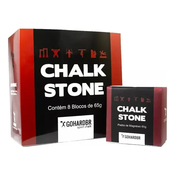 Kit Com 8 Magnésio Chalk Block 65g Cross Escalada