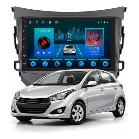 Central Multimídia Hyundai Hb20 2012/2019 Adak 7'' 64gb Qled Preta