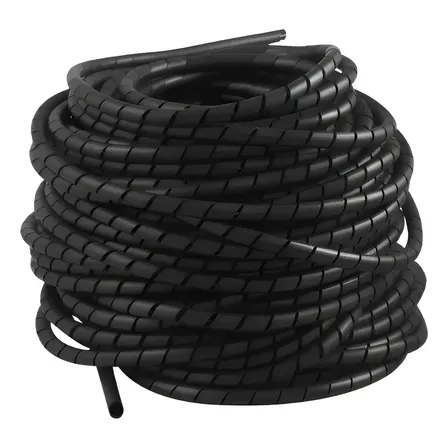 Espiral 20 Metros 1/2 Para Organizar Fios E Cabos Preto