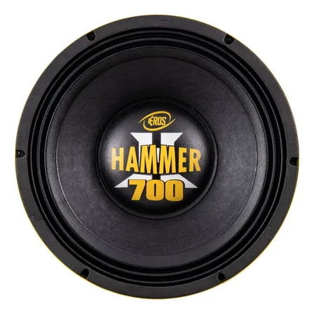 Woofer E-12 Hammer 700 Rms 12 Pol Eros Som Potente 4 Ohms Preto