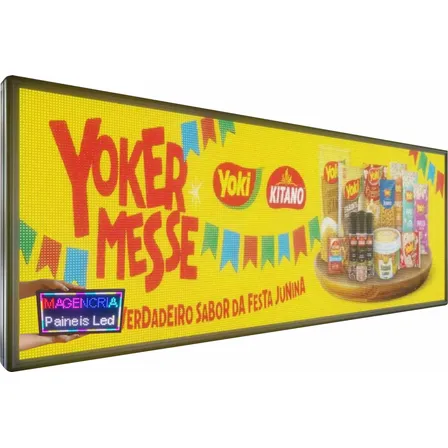 Painel De Led 200 X 72 Externo Outdoor P5 Vídeos Fullcollor Azul-celeste