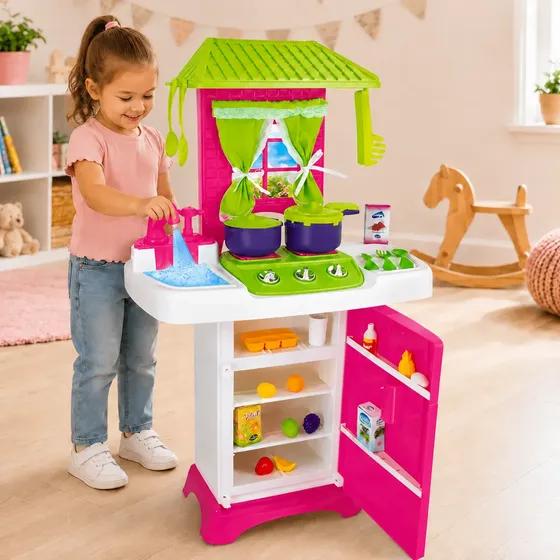 Cozinha Brinquedo Infantil Grande Completa Menina sai água