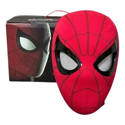 Máscara Homem Aranha Com Faceshell E Olhos Articulados